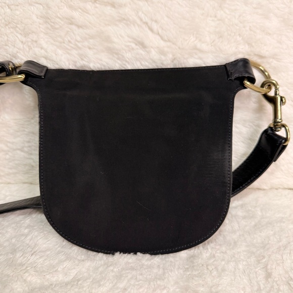 Holt Renfrew Leather Canvas Belt Bag - Picture 3 of 8